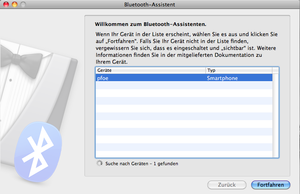 iPhone Tethering auf MAC OS X via Bluetooth